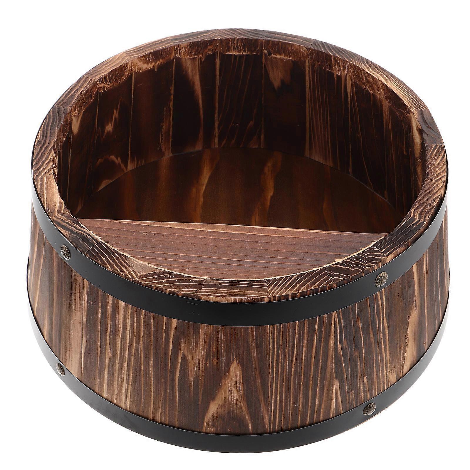 Whiskey Barrel Wall Mounted Display Rack for Home Decor