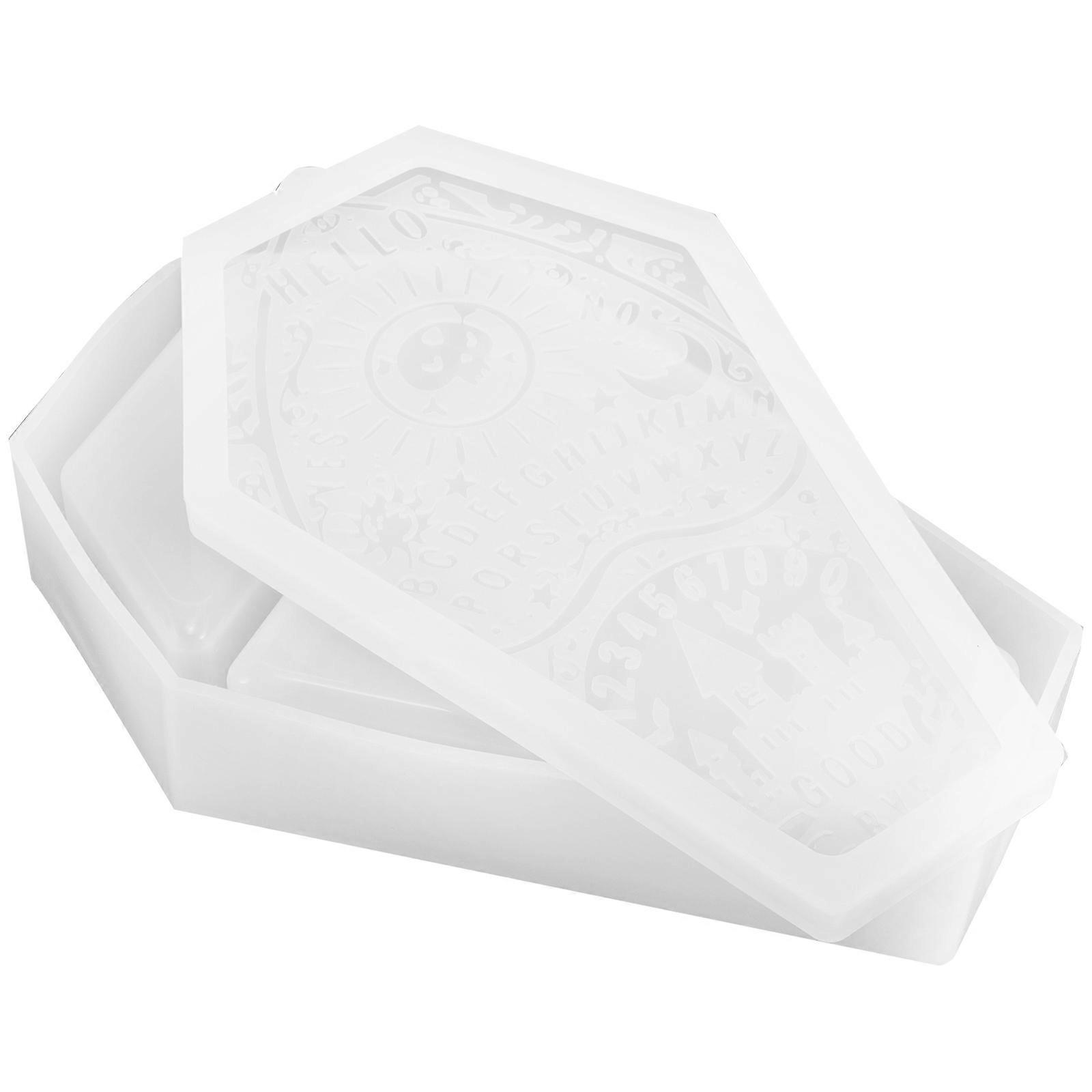 Epoxy Resin Drip Coffin Mold For DIY Enthusiasts In Halloween Theme With Unique Design 1 Pcs