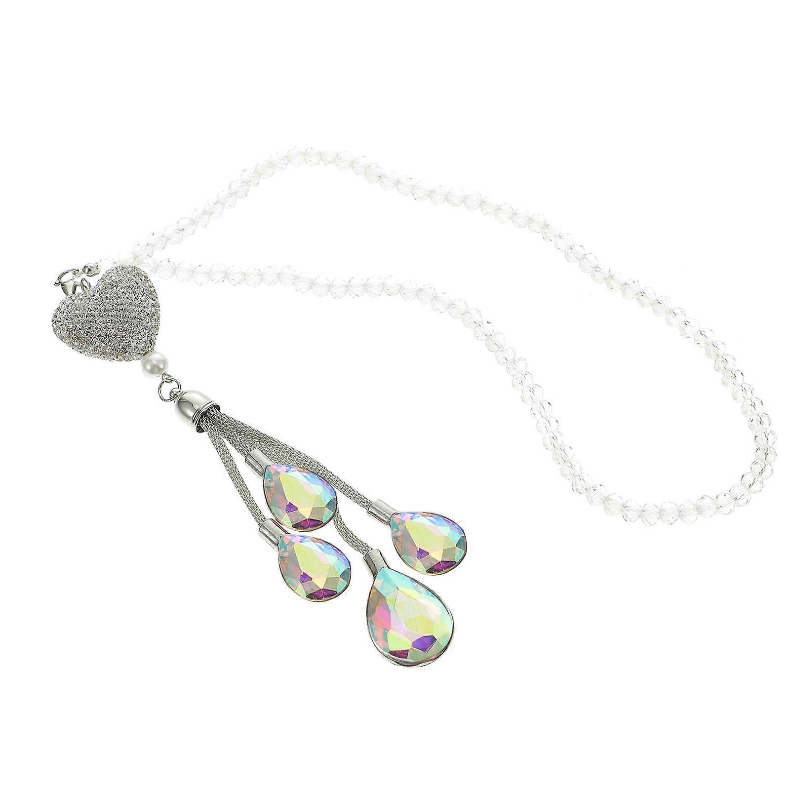 Ciondolo per auto a forma di goccia in cristallo artificiale personalizzazione 1 set