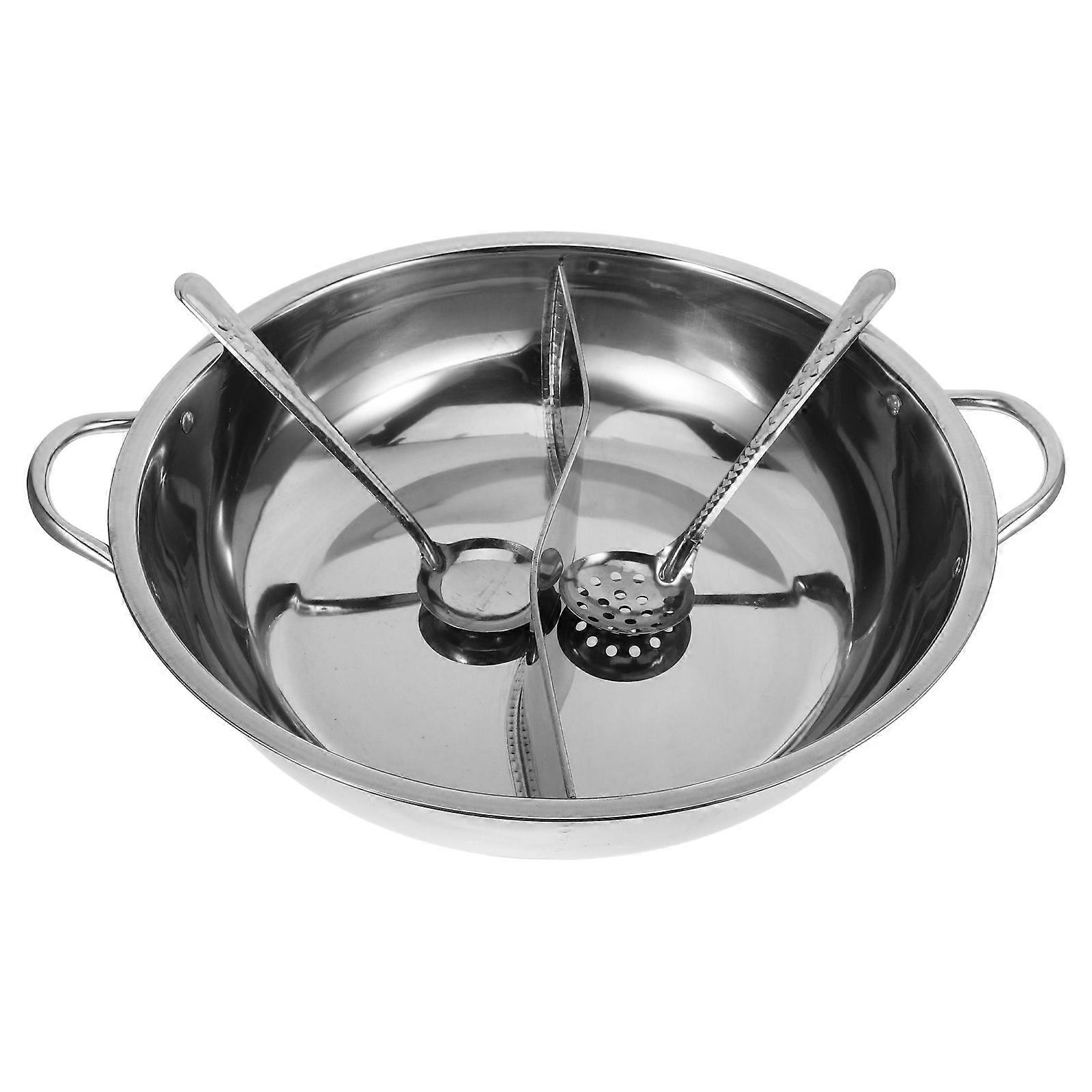 Stainless Steel Divided Hot Pot for Cooking Kitchen Pot