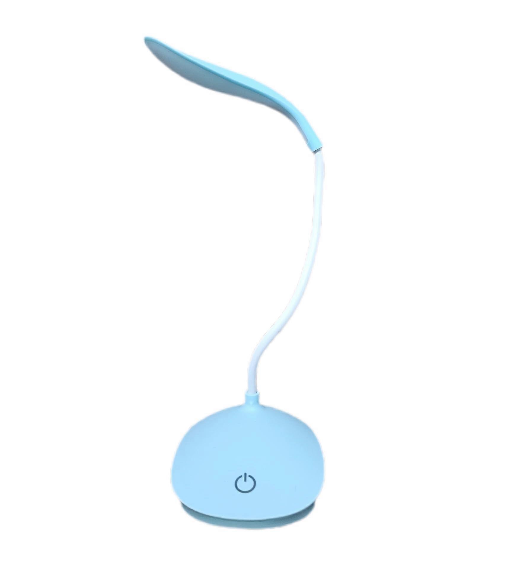 LED Reading Lamp with Touch Dimming Control, Rechargeable Desk Light with Adjustable Gooseneck