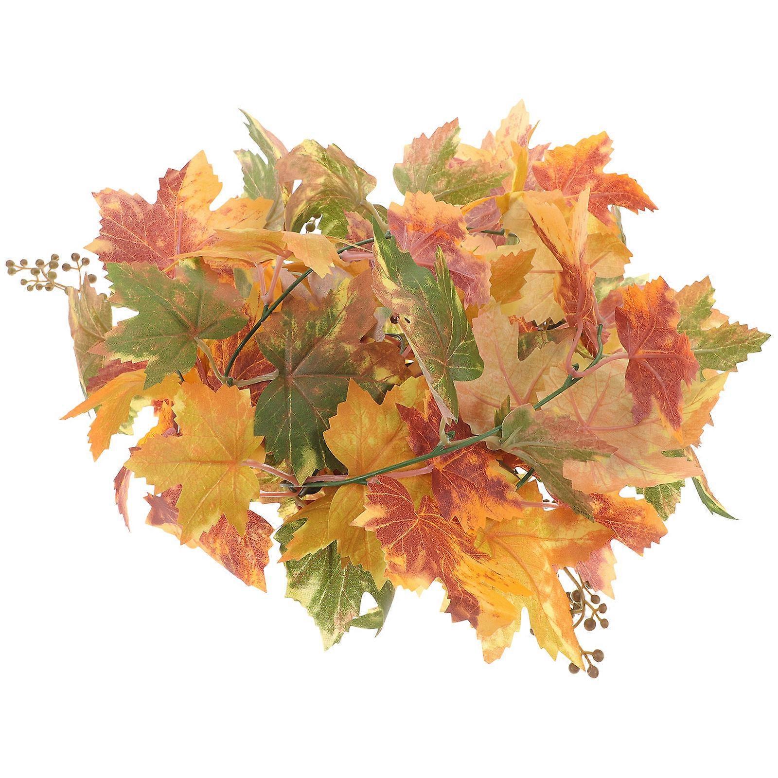 Artificial Autumn Vine Fall Leaf Garland Decoration for Party Use
