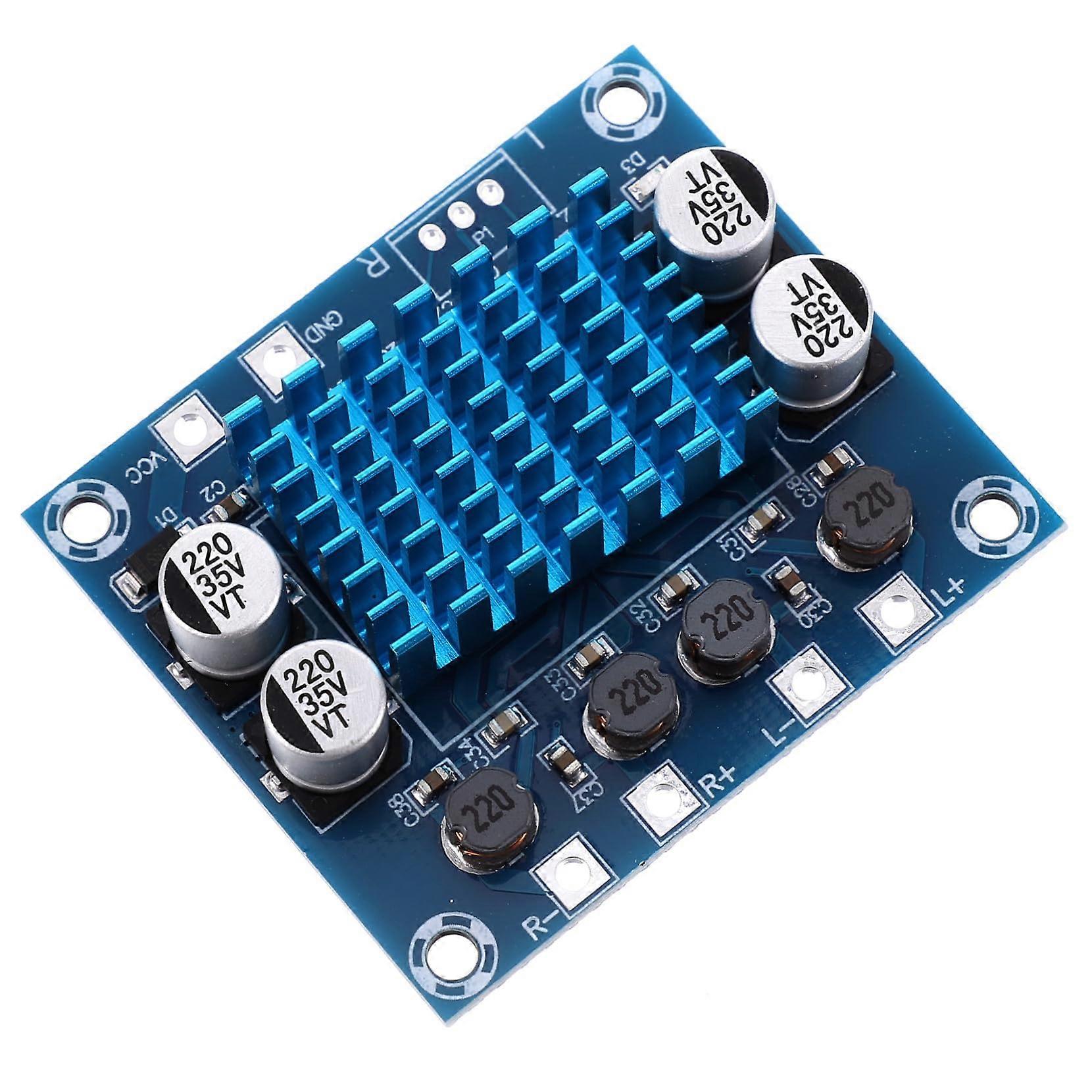 Digital Power Amplifier Board Dual Channel Stereo Audio Module With Volume Control Compact For DIY Projects Home Theater