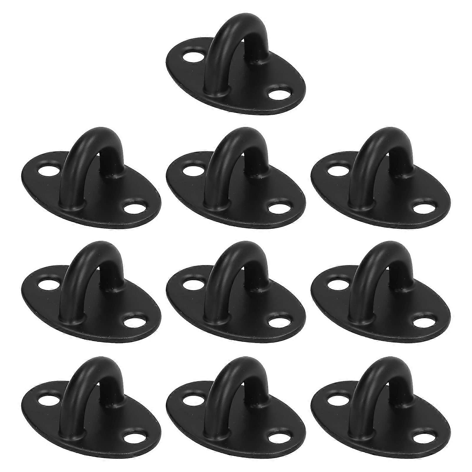 10 Pcs Heavy Duty Stainless Steel Ceiling Hooks U Shape Eye Plates for Swings Chairs Hammocks