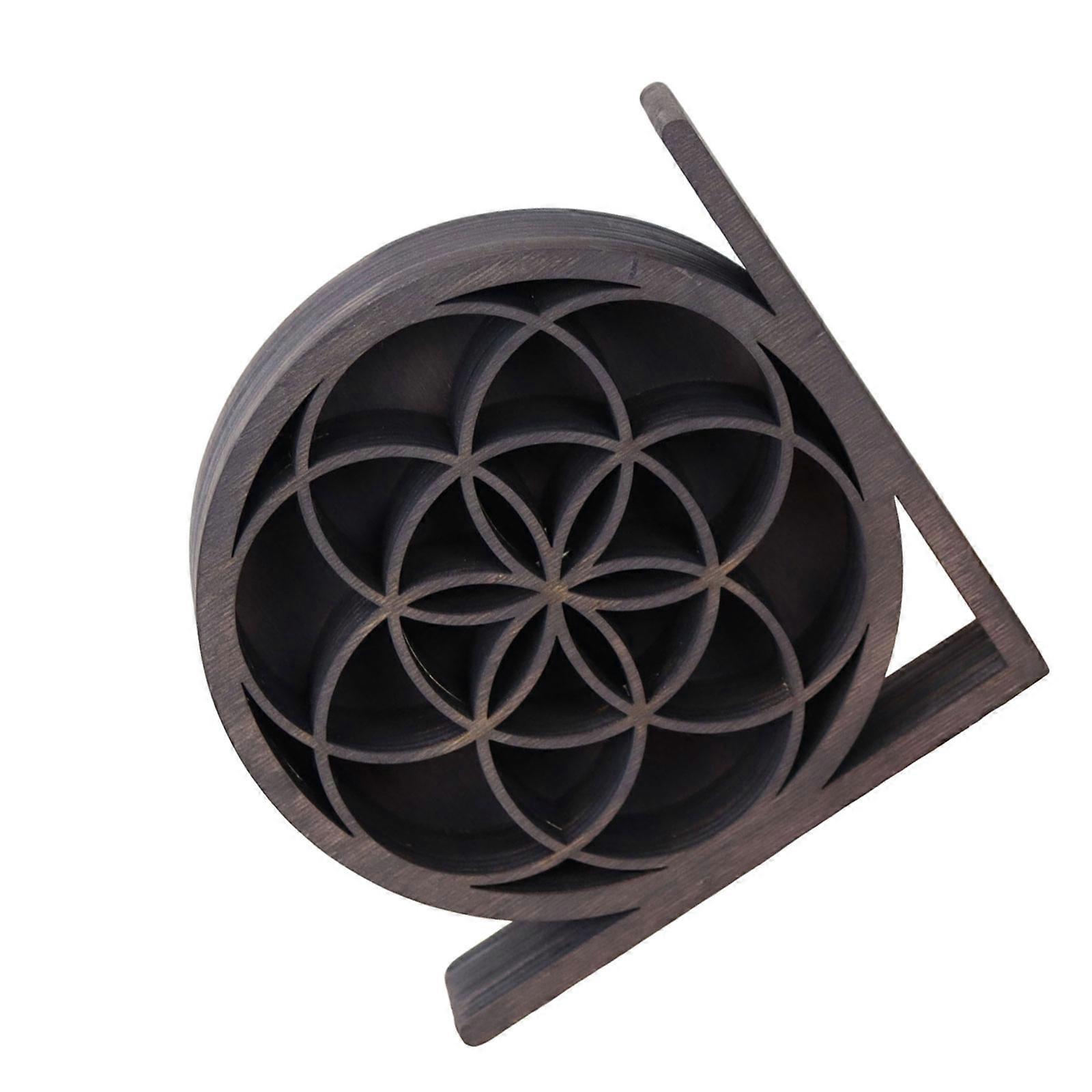 Multi purpose Wall Shelf for Crystals Elegant Black Rack for Crystal Storage Practical Wall mounted Display Shelves Multicolor