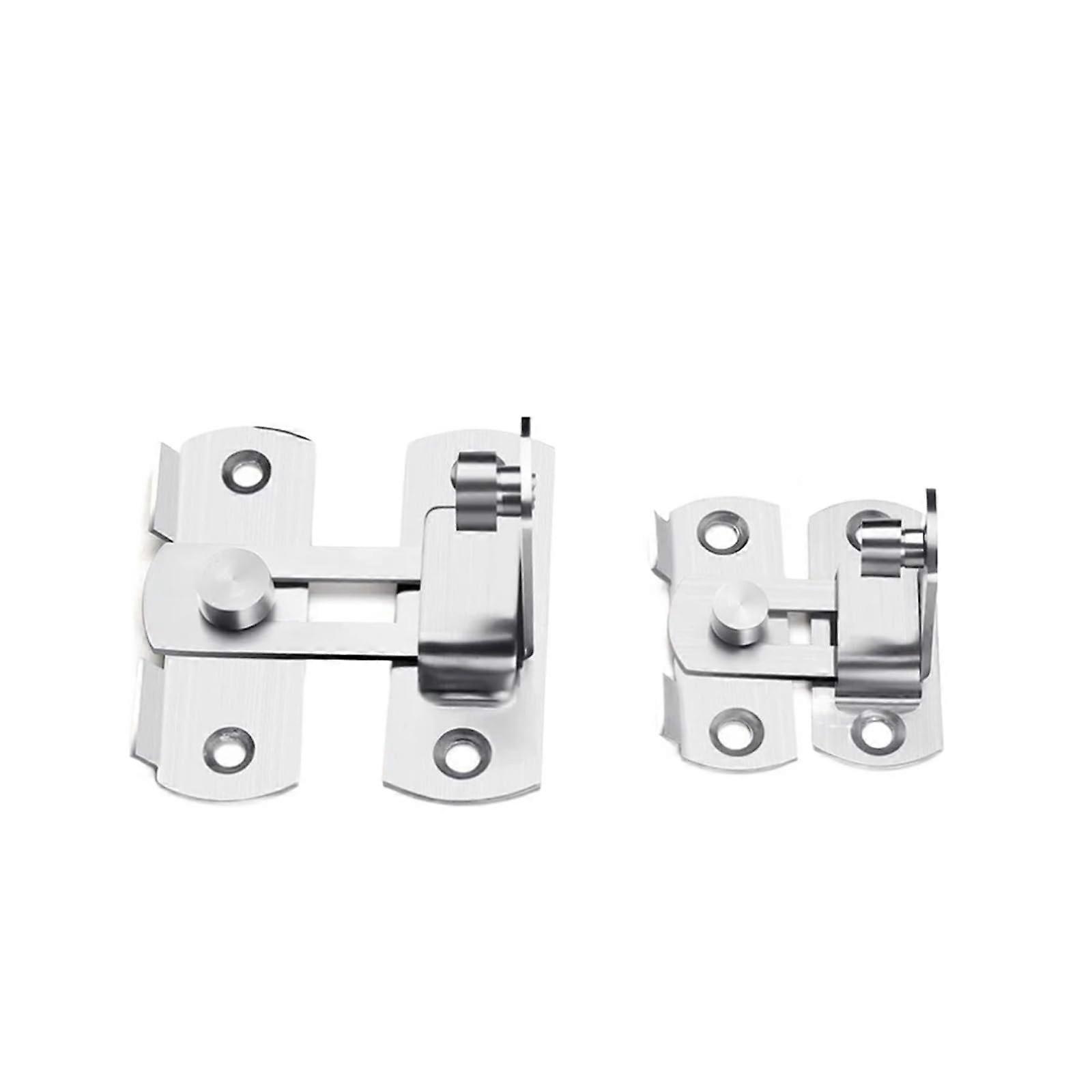Stainless Steel Door Latch Rustproof Right Angle Barn Sliding Lock Quick Flip Buckle Small