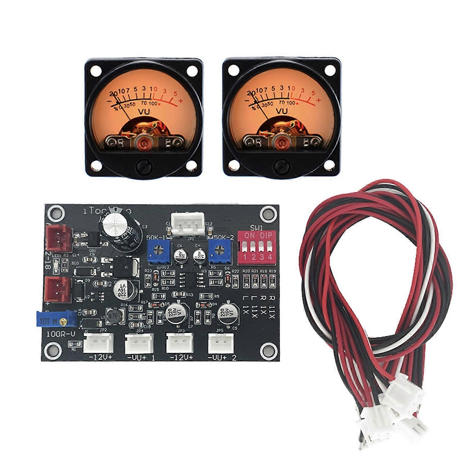 VU Meter Driver Board Adjust VU Meter Driver Panel Backlight High Frequency Low Pass Panel Module Accessories Multicolor