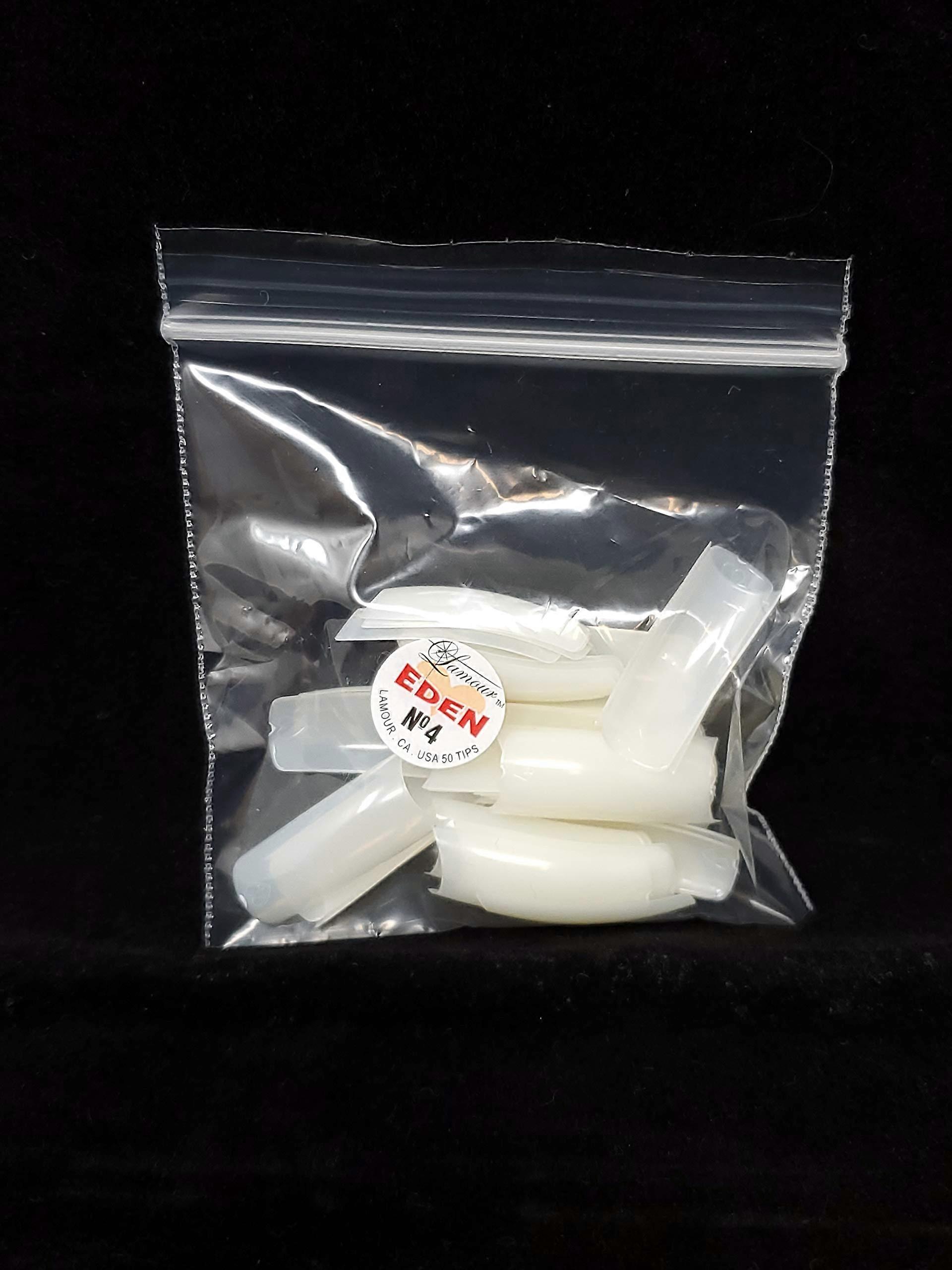 French Nail Tips #4 50pcs PreShaped Acrylic Salon Quality Manicure Easy Application