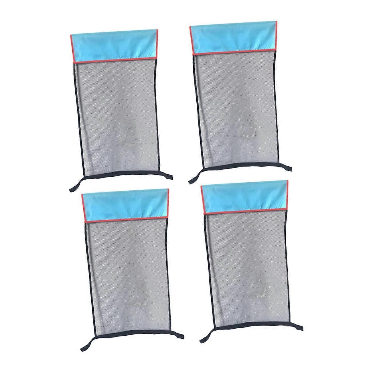 4pcs Mesh Pool Floating Chair for Adults  Sturdy Replacement Net Float for Swimming Pool Relaxation