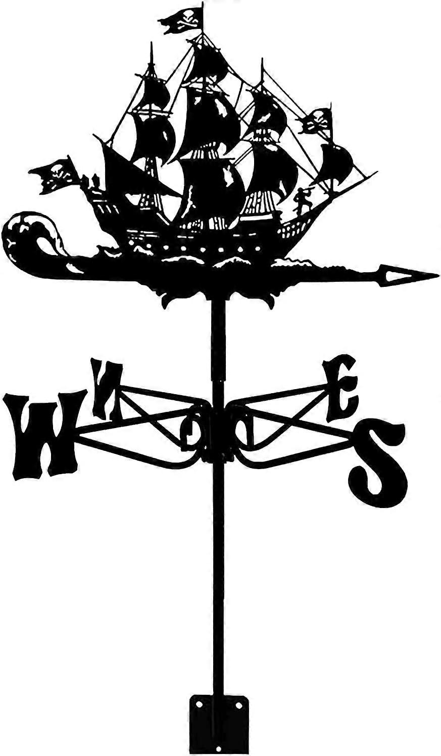 Stainless Steel Weather Vane Rustproof Wind Direction Indicator for Garden and Yard Decoration Ref: 3579