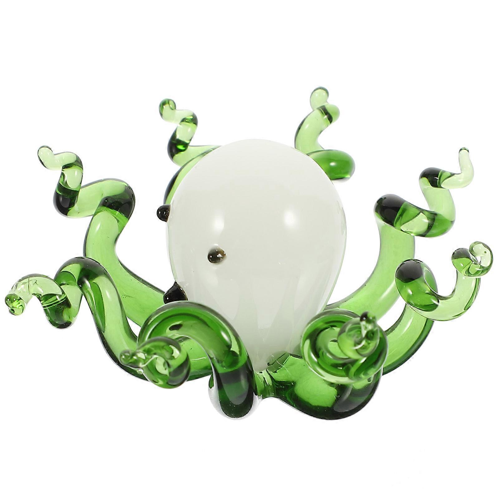 Glass Octopus Ornament for Table Featuring Octopus Decor