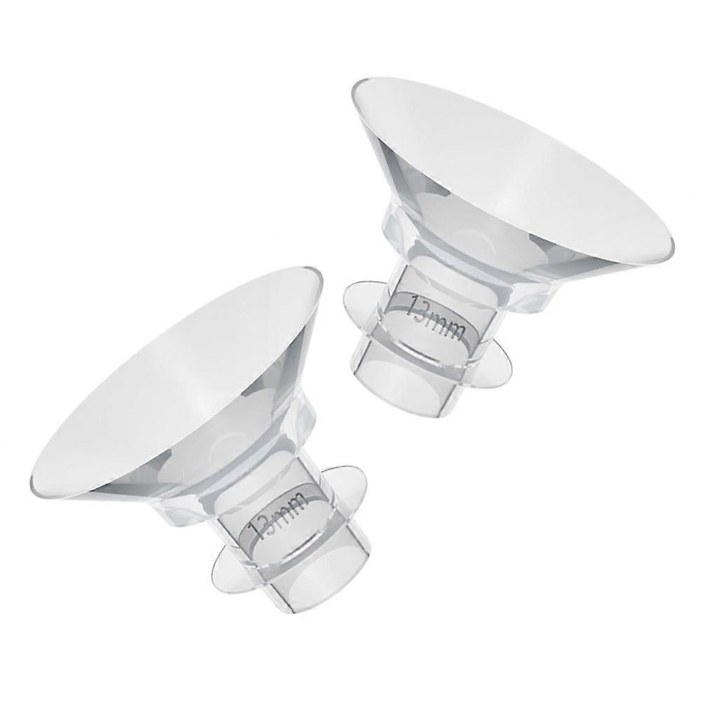 Silicone Flange Inserts Breast Pump for Wearable Breast Pump 2Pcs Transparent