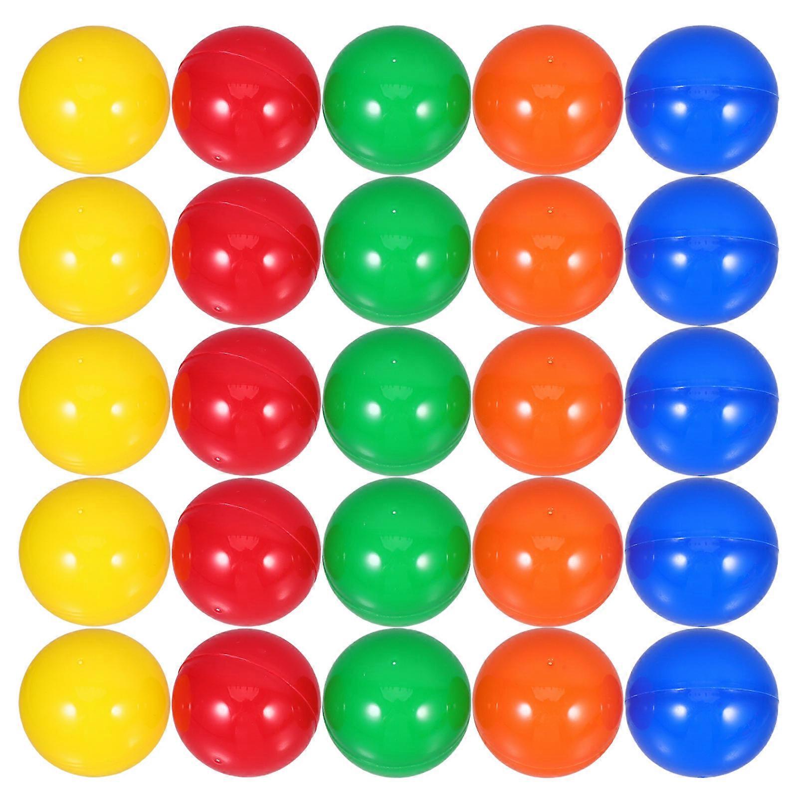 Assorted Color Balls for Entertainment 50Pcs Openable Plastic Balls