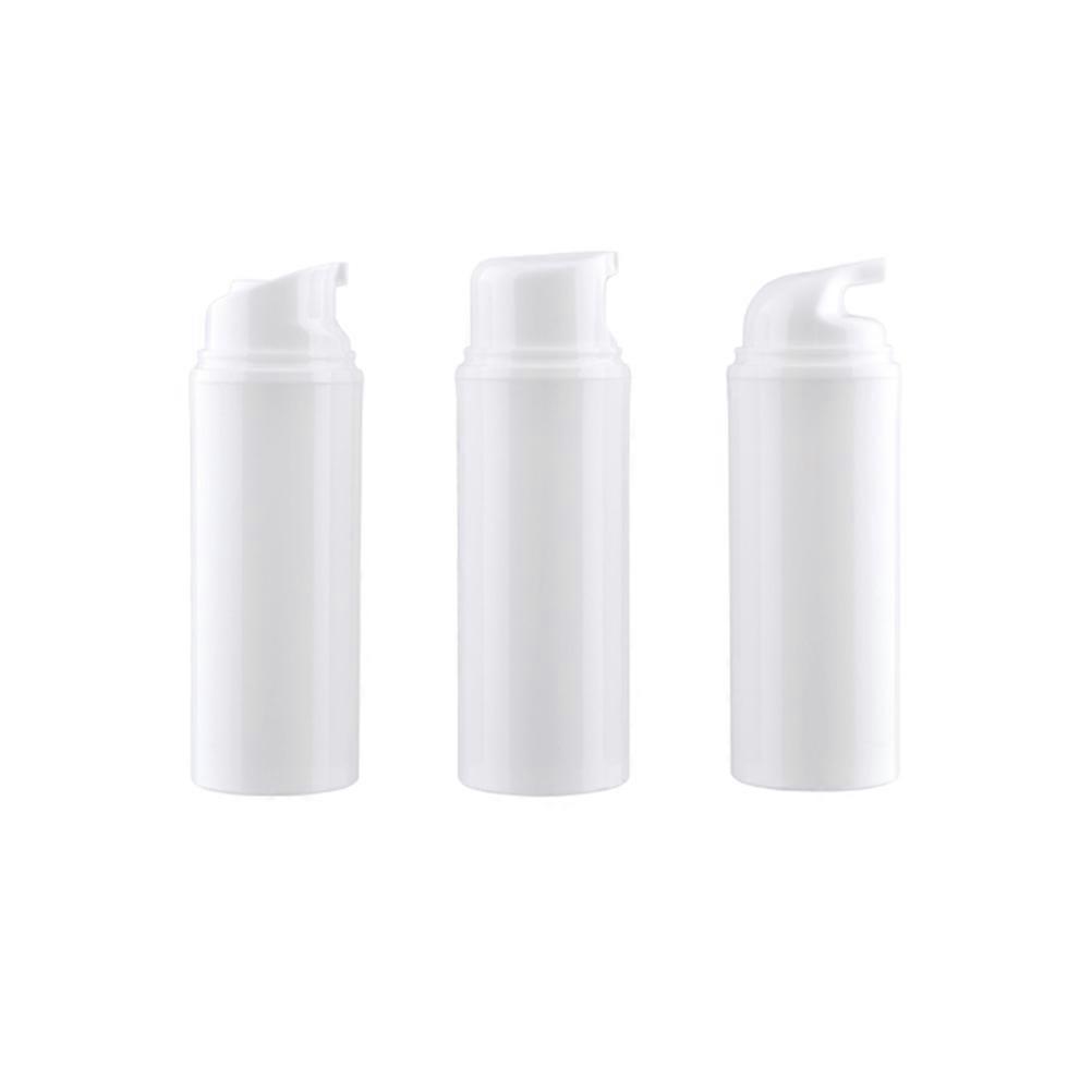 Cosmetics Storage Bottle Plastic Bottles for Storage Use 3Pcs White