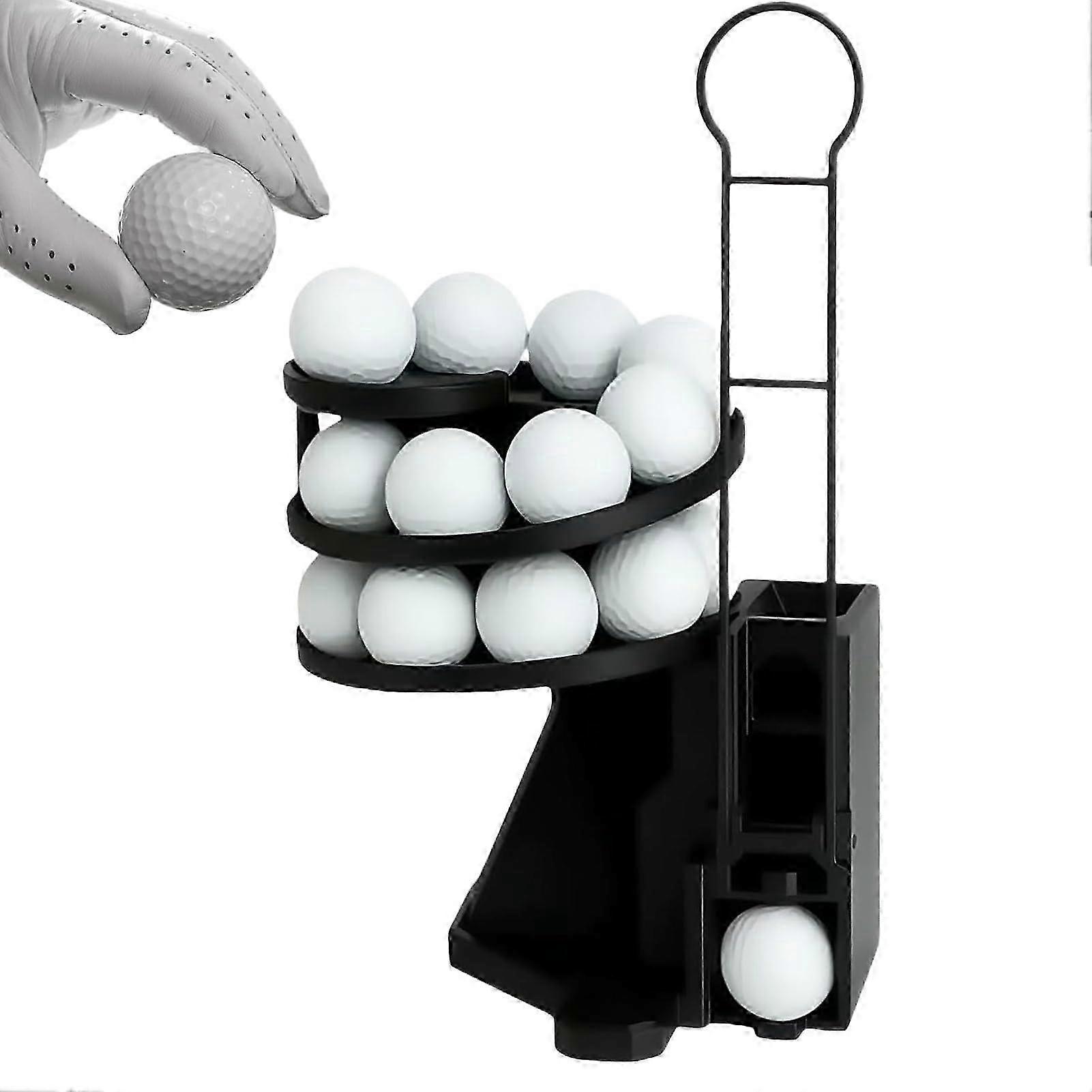 Automatic Golf Ball Dispenser for Professional Swing Training, Backyard Practice, Golf Simulation Equipment 25-26