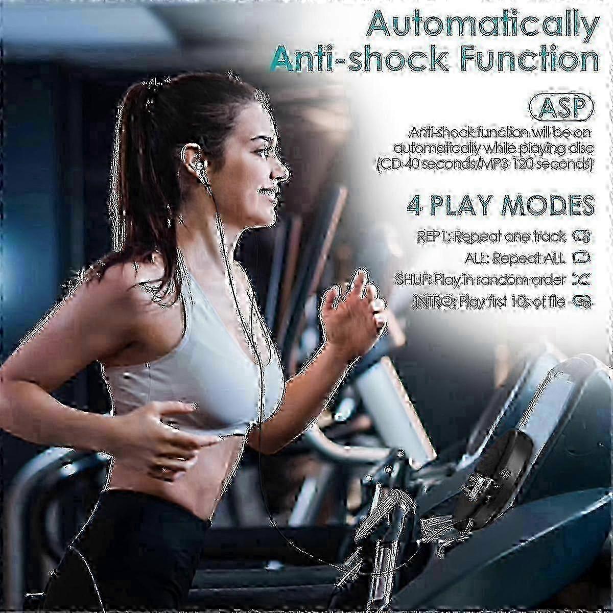 25-26 Rechargeable CD Player with Bluetooth Connectivity and ASP LCD Display