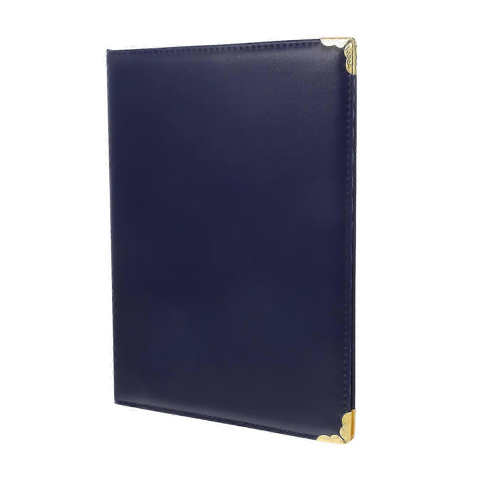 Blue Graduation Document Holder A3 Size Faux for Certificate