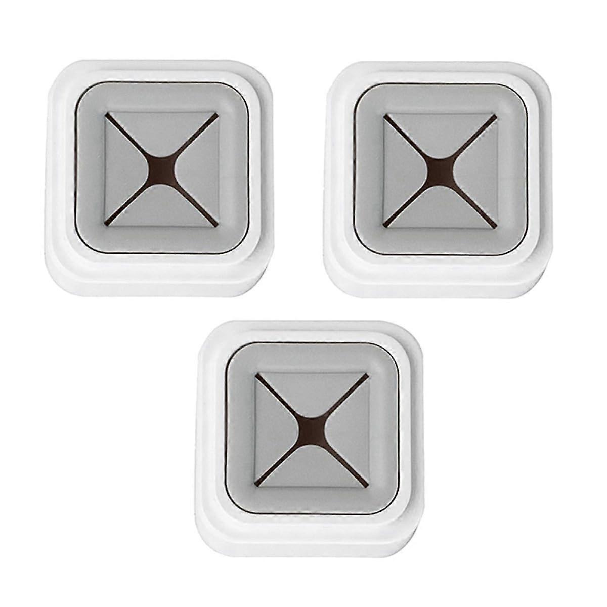 3Pcs Wall Mounted Towel Rack Nail SpaceSaving Bathroom and Kitchen Holder Grey