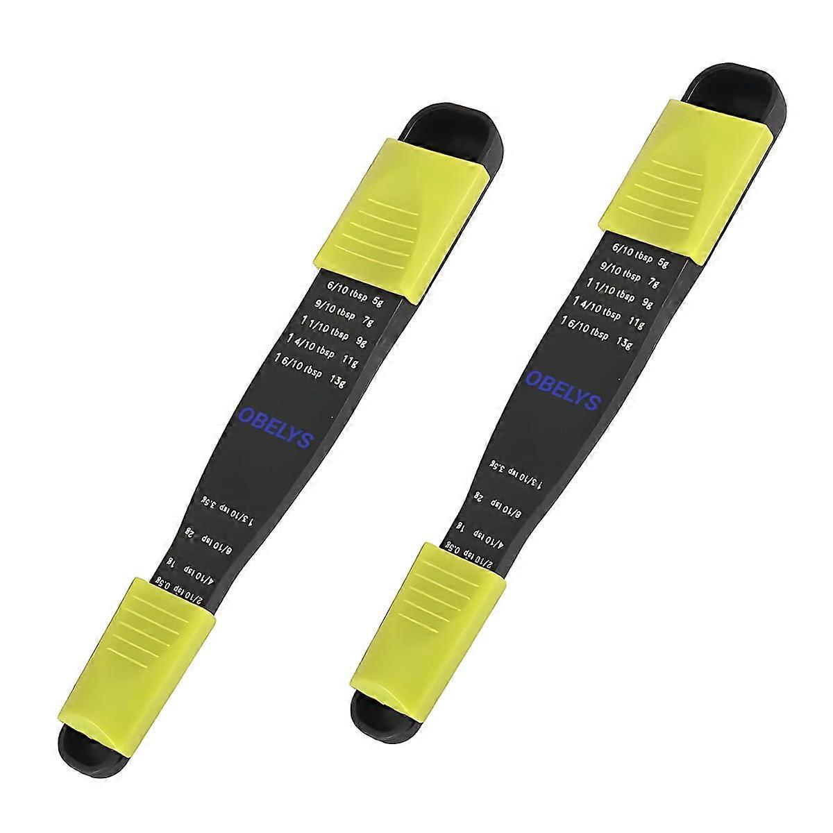 Adjustable Measuring Spoon Set for Baking and Cooking, SpaceSaving BPA Pack of 2