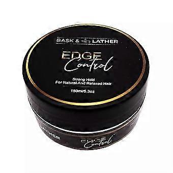 Strong Hold Edge Control Gel with Castor Oil, Non-Greasy, Non-Flaking, No White Cast, Long Lasting, Natural Formula, For All Hair Types,5.3 Fl Oz