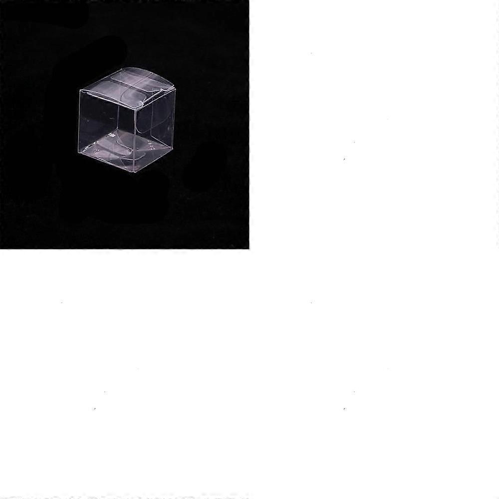 Clear PVC Plastic Storage boxes for Gift Packaging Square 5x5x5cm 20pcs