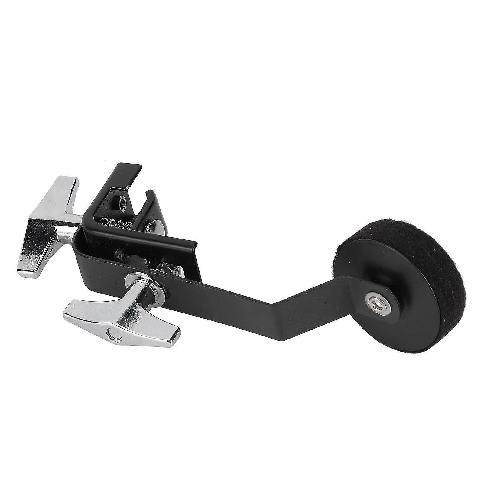 Adjustable Snare Drum Muffler with Precise Overtone Control and Durable Metal Clamp (Black)