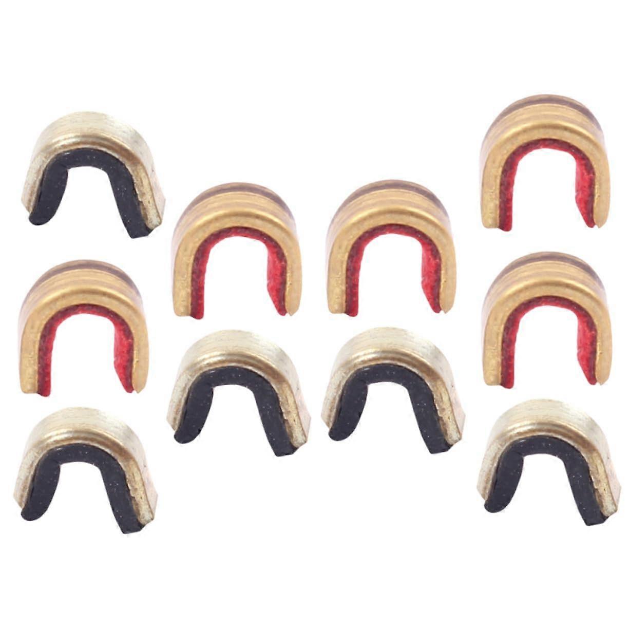 10pcs Copper Alloy Archery Nocking Points for Compound and Recurve Bows, Secure and Easy Install