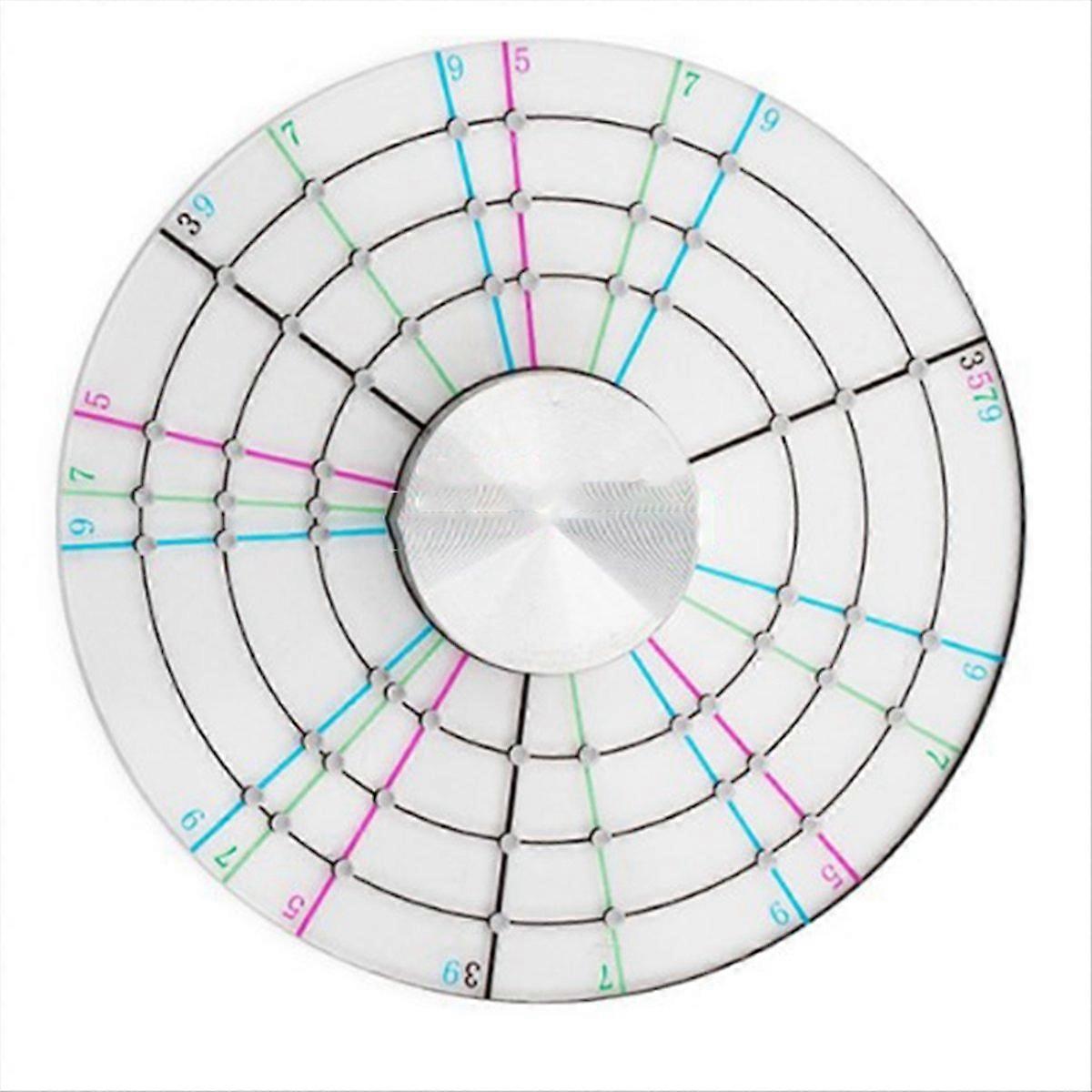 Pottery Clay Divider Tools Equal Circle Protractor Rotary Disc Ceramic Pottery Trimmer Tool for Pott