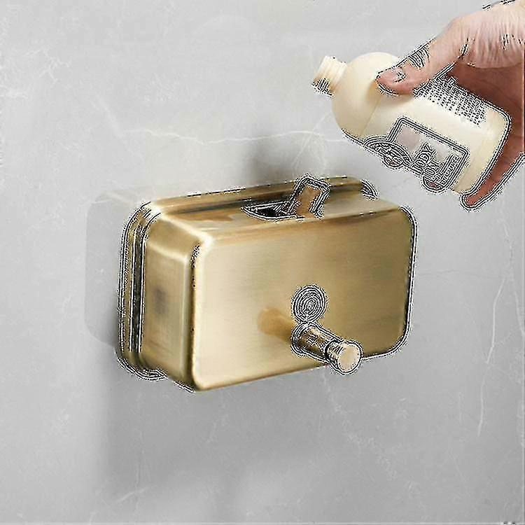1200ml sæbedispenser vægbeslag rustfrit stål håndsæbedispenser - WK