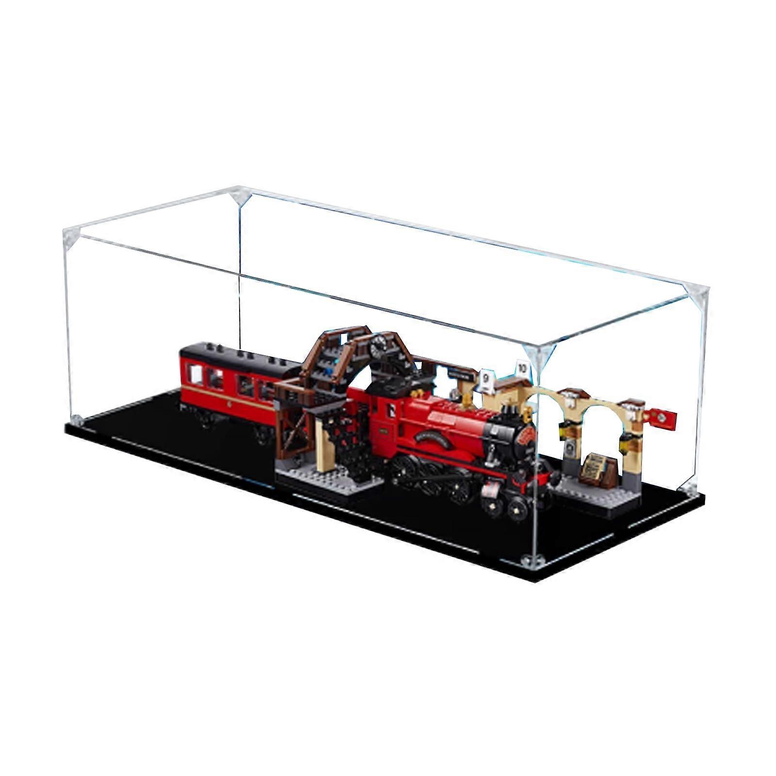 Train Display Case Acrylic Box for  75955 Harry Potter Express Dustproof Clear Protection