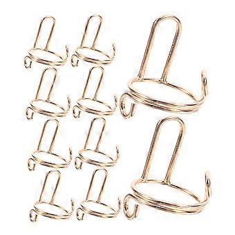 10pcs Reusable Copper Nail Art Rings Set Adjustable Open Design for Manicure Protection