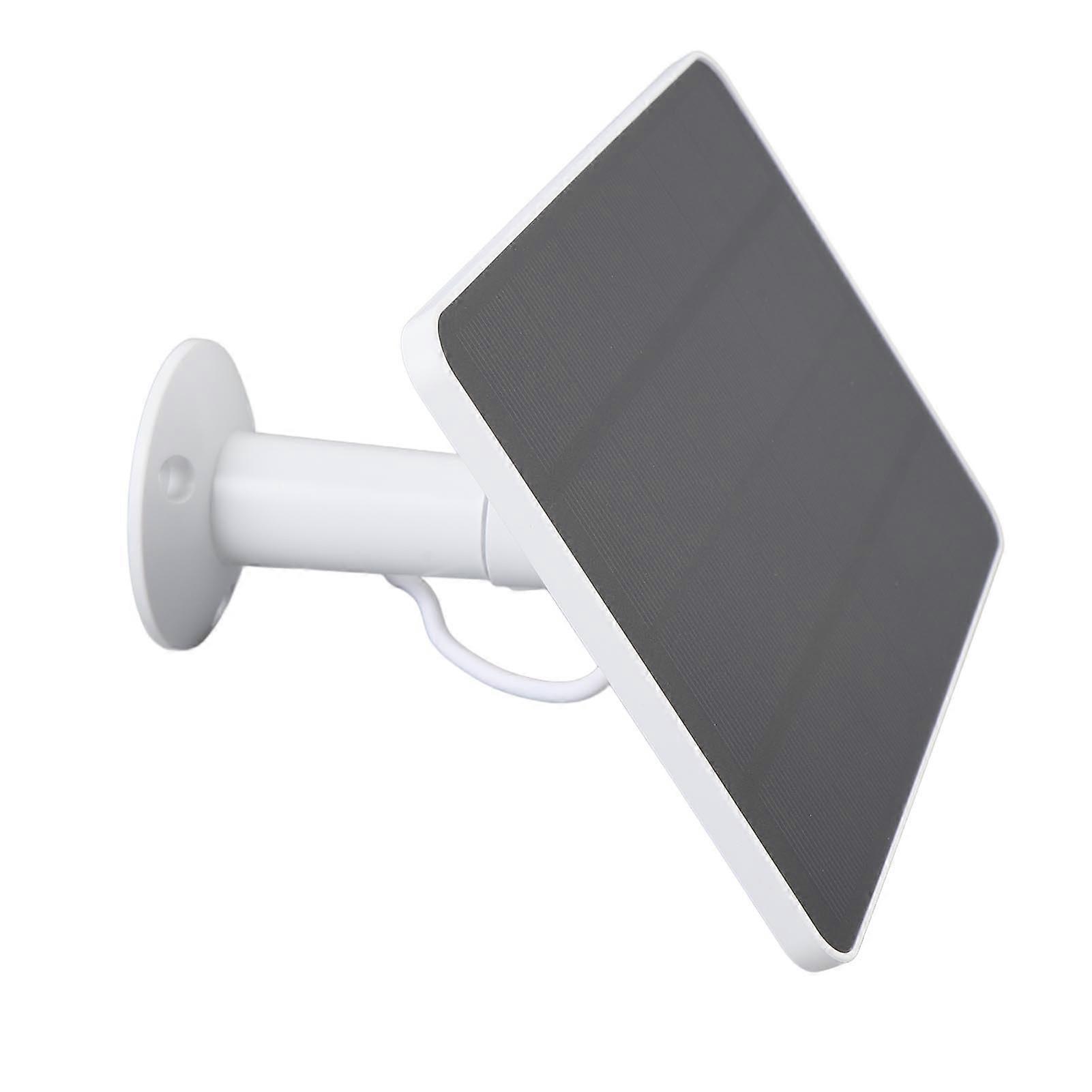 10W Solar Panel for Security Camera Continuous Charging, Waterproof, 10ft Cable, USB C and Micro USB