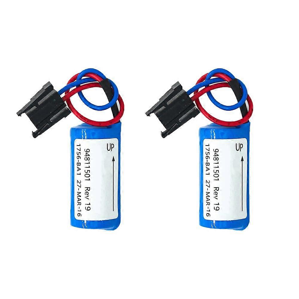 2Pack PLC Lithium Battery 3V 1800mAh 1756BA1 Replacement with Extended Backup Power