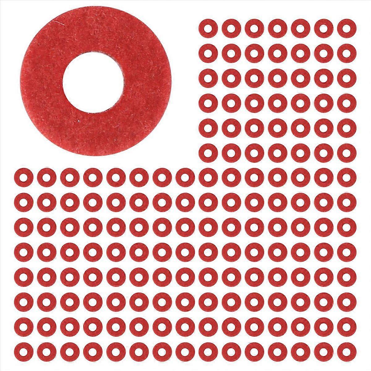 100PCS Red Motherboard Screw Insulating Fiber Washers
