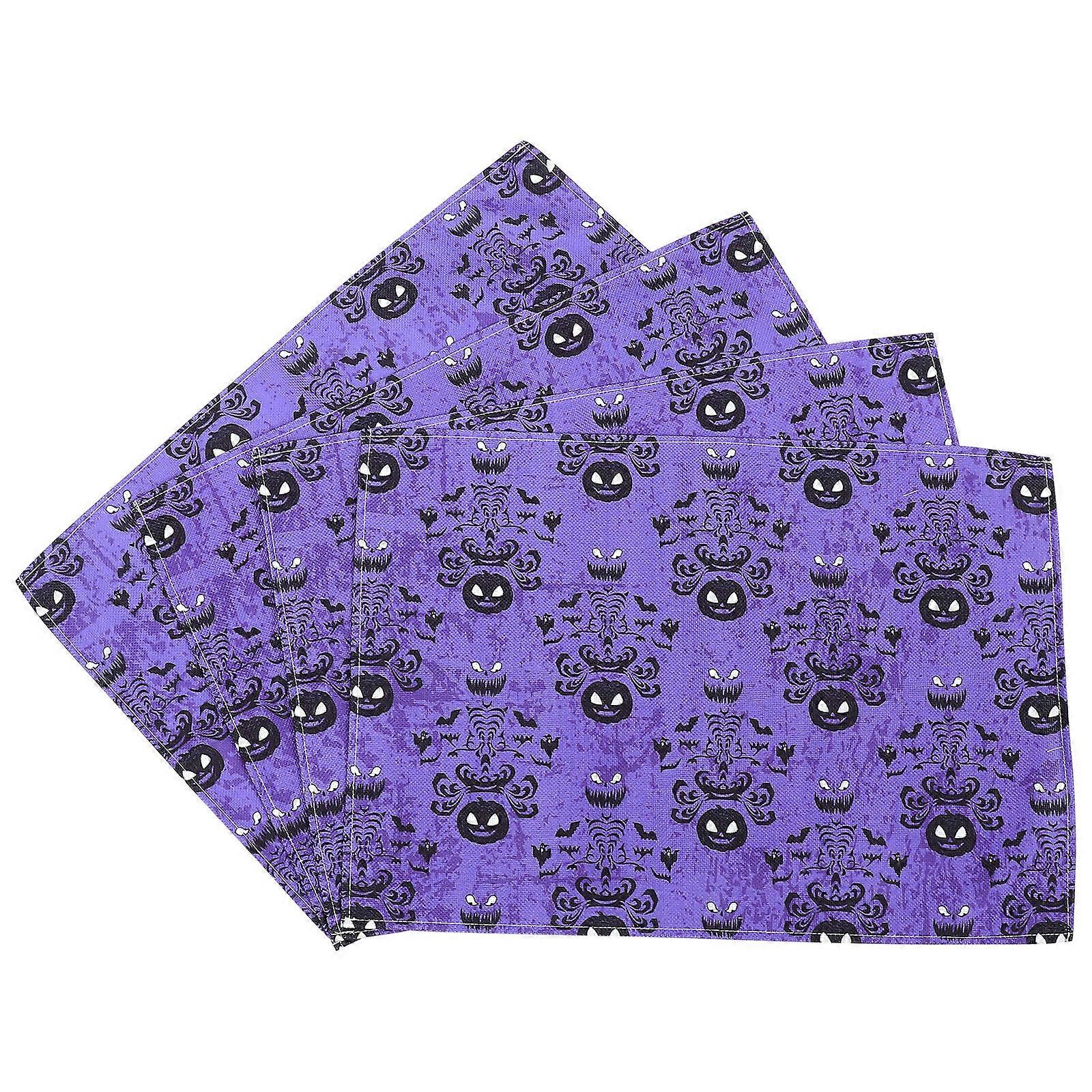 Dining Table Halloween Placemats Cotton Table Mats 8Pcs