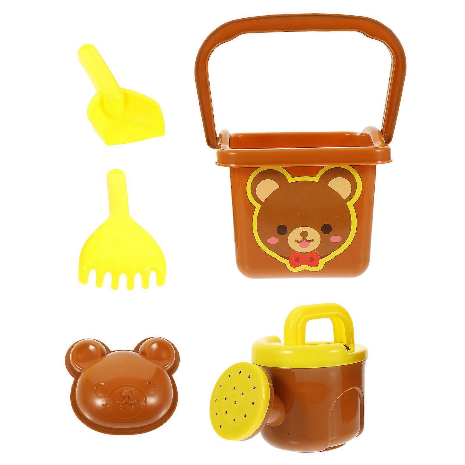 Plastic Sand Bucket Toy for Playing 2Sets Kids Accessory