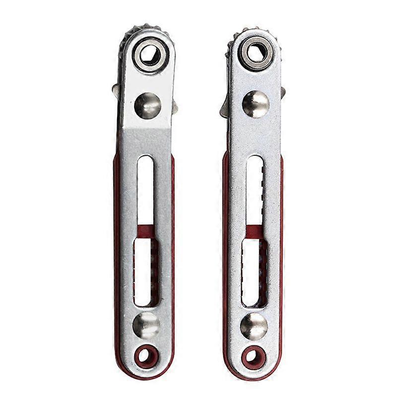 2Pcs Mini Quick Ratchet Wrench Set Straight/Elbow Screwdriver Set