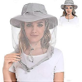Mosquito Head Net Hat with UPF 50+ Sun Protection for Outdoor Activities