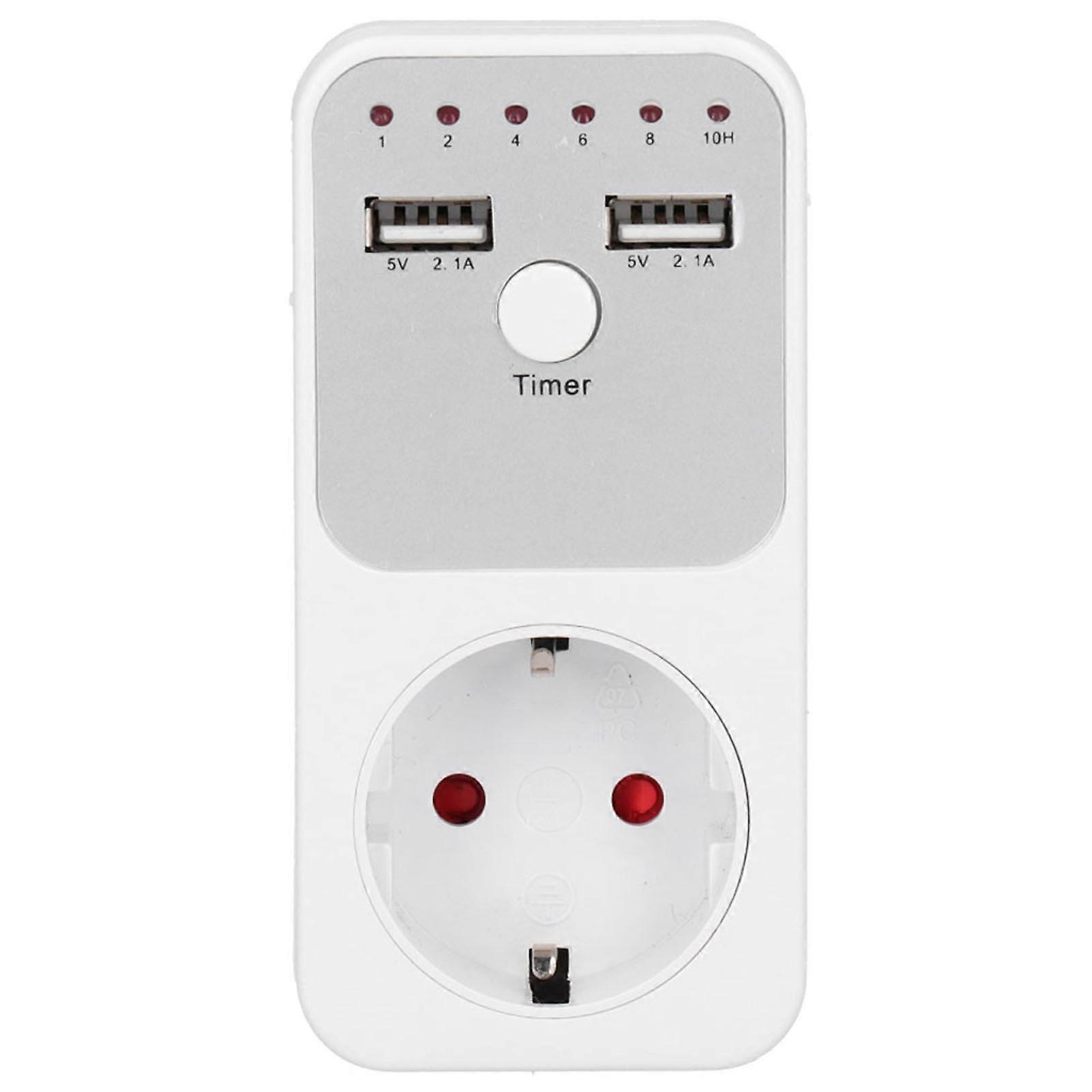 USB Digital Countdown Timer Socket for Computer and Phone Charger Smart Power Control with Precise Timing and Easy Operation