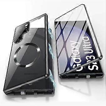 Funda magnética para Samsung Galaxy S23 Ultra – Protector de pantalla integrado, compatible con MagSafe, ultradelgada y resistente a los golpes, color negro.