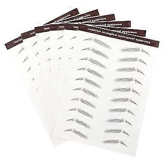 Brown Hair Like Eyebrows Makeup Eyebrow Sticker for Decor 30Pcs