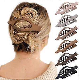 Presilhas de Cabelo - 6 Presilhas Laterais para Volume, Fixação Forte e Antideslizantes para Mulheres e Meninas
