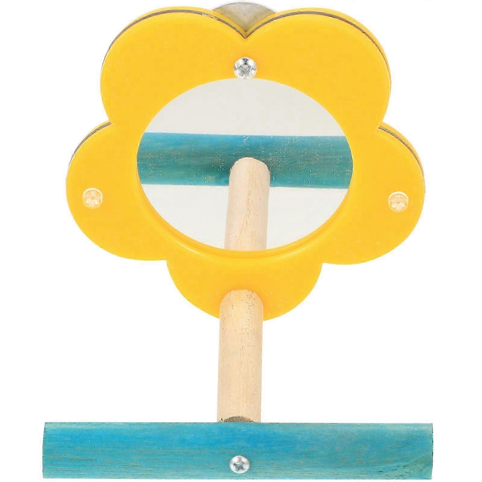 Acrylic Parrot Mirror Toy for Educational Training 3Pcs Pack