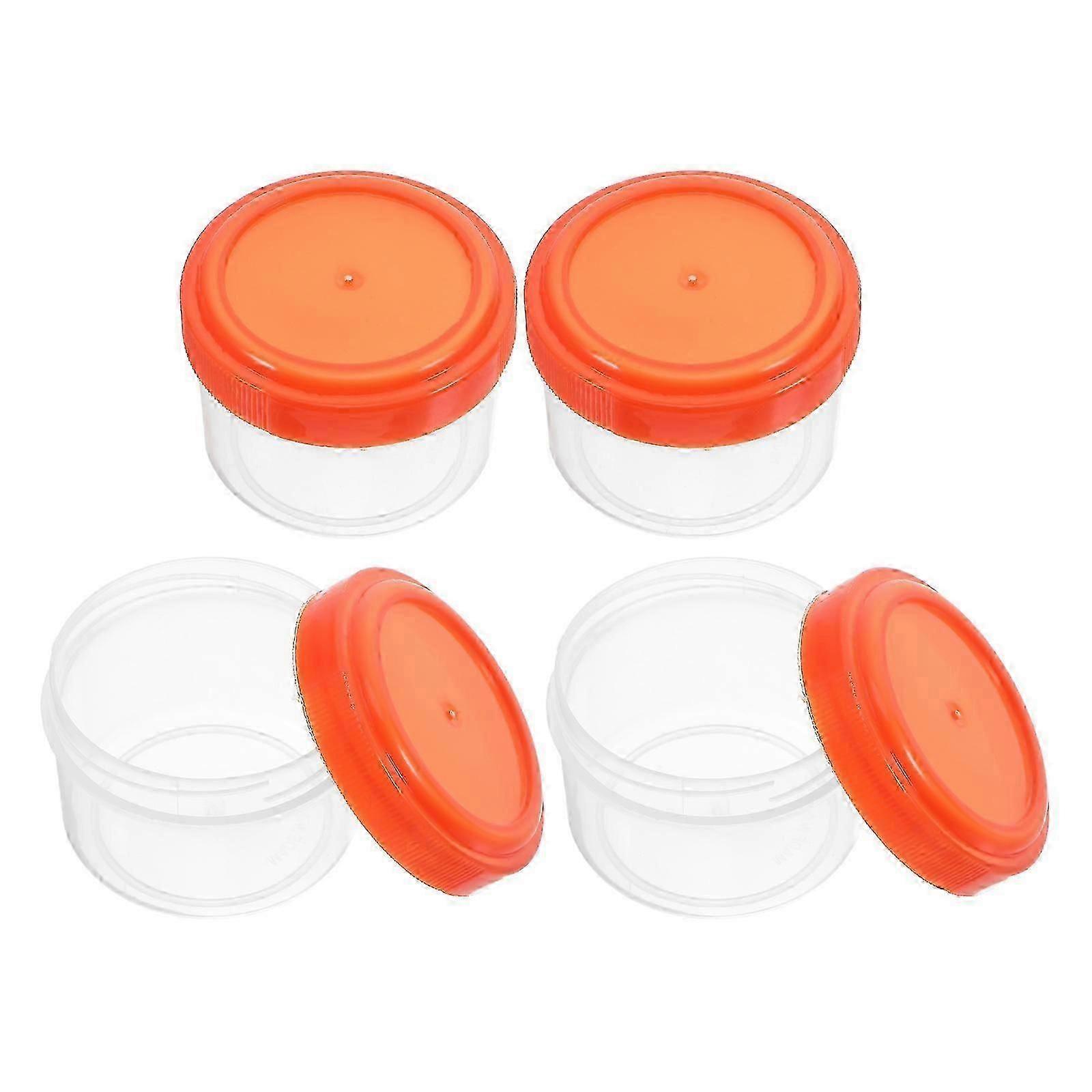Portion Control Dressing Cups Portable Condiment Containers for Sauce Storage 4Pcs
