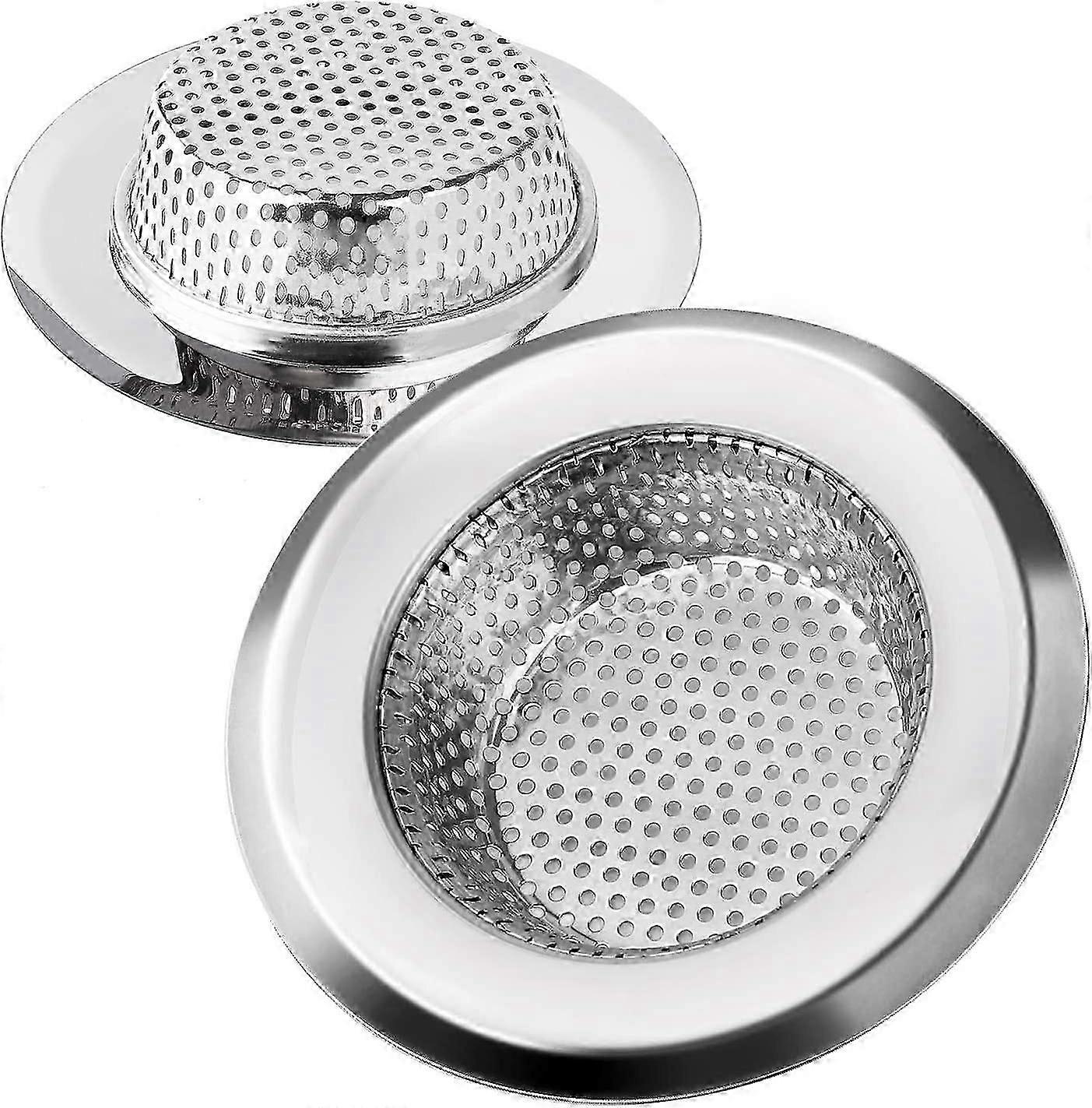 2pcs Kitchen Sink Strainer Anti-Clog,11.3cm Diameter