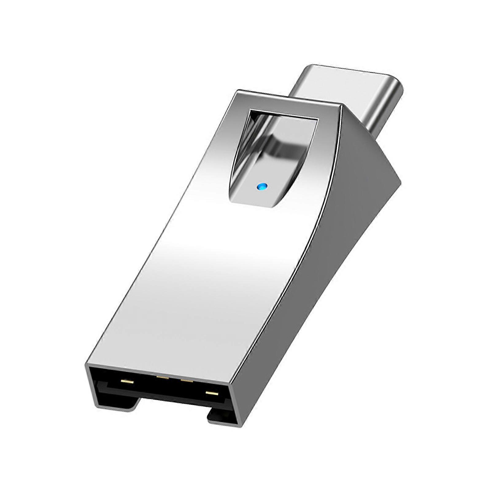 Alloy USB A And Type C Double Interfaced Memory Card Reader For Fast Speed Data Transfer  Silver