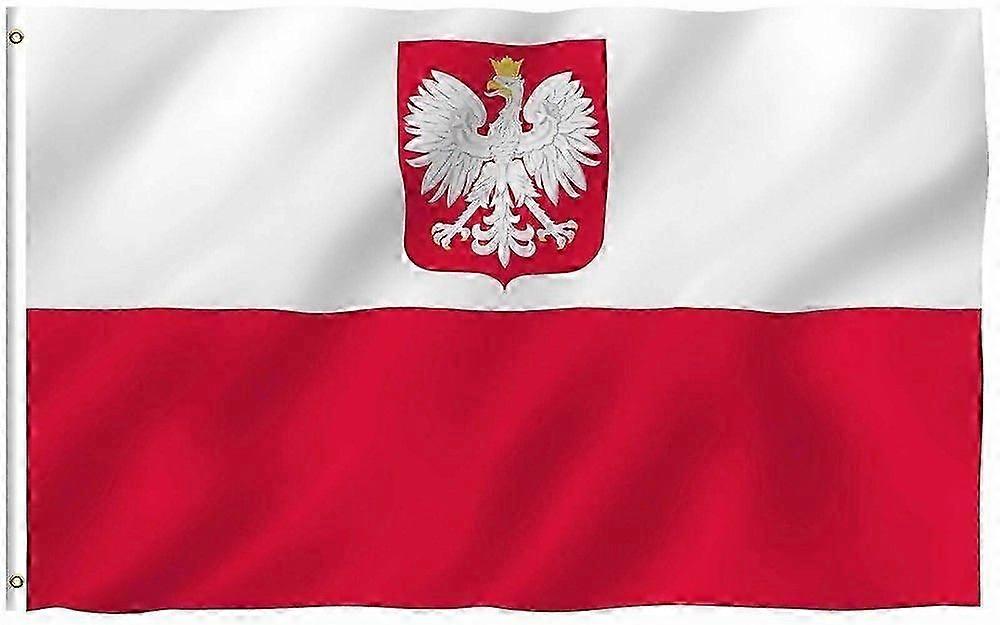 Polen EAGLE ENSIGN Polska BÅT Flagg Gjennomføringer POLYESTER Type A 921