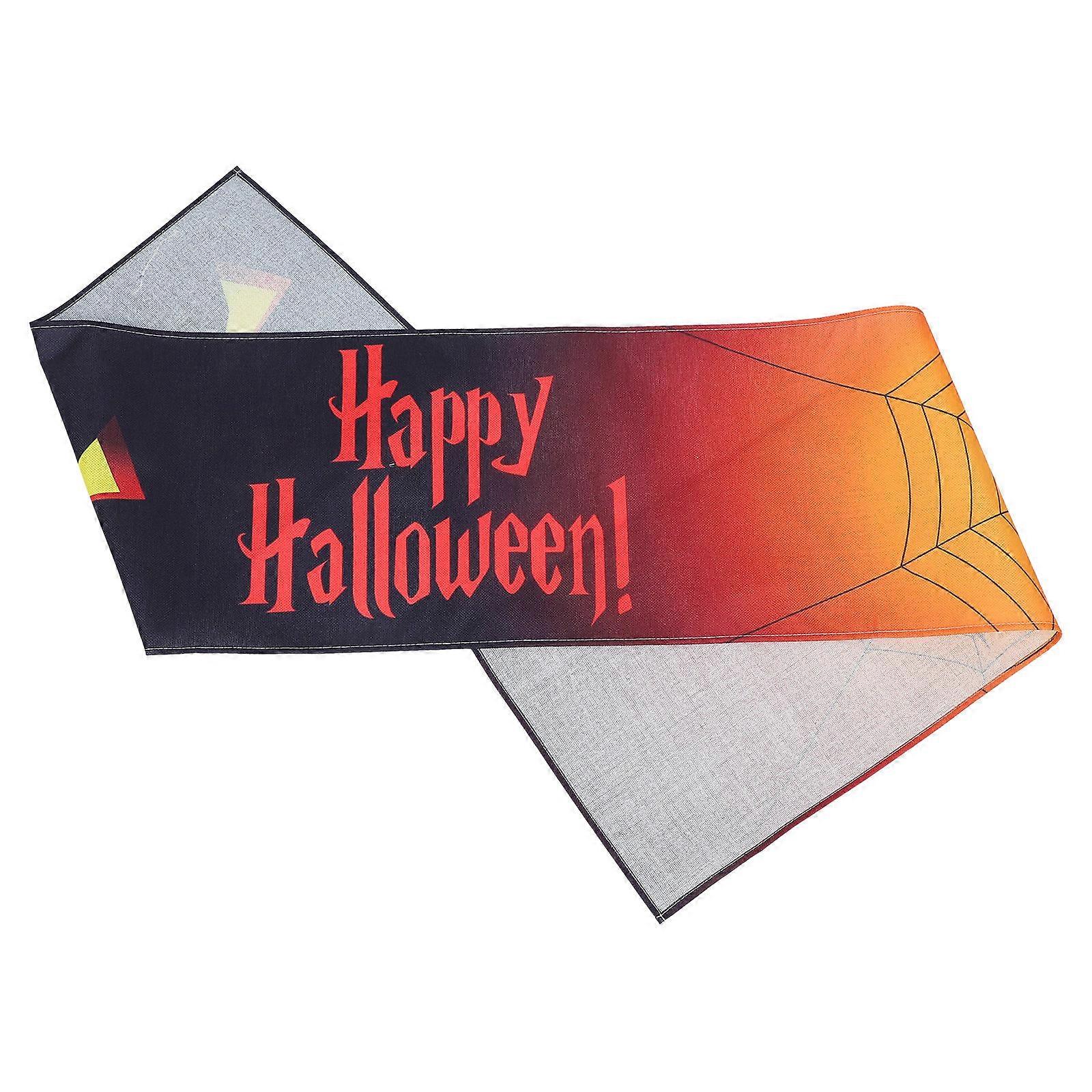 1Pc  Dust-proof Table Runner Halloween Dinner Tablecloth (Assorted Color)
