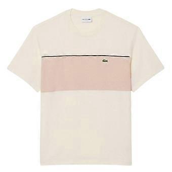 Lacoste heren T-shirt van katoen met kleurblokken, normale pasvorm