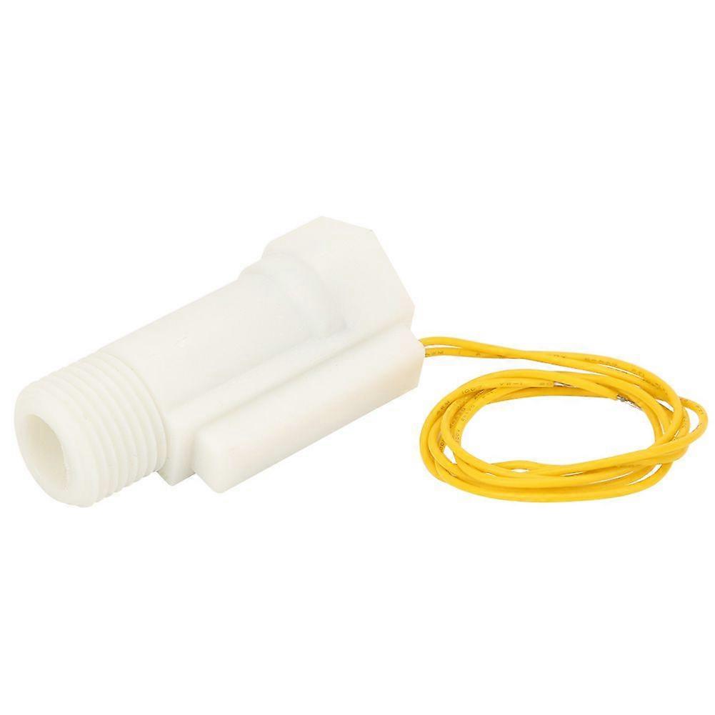 Plastic Water Flow Sensor Switch Piston Type G1/2in Male/Female Thread DC0-110V